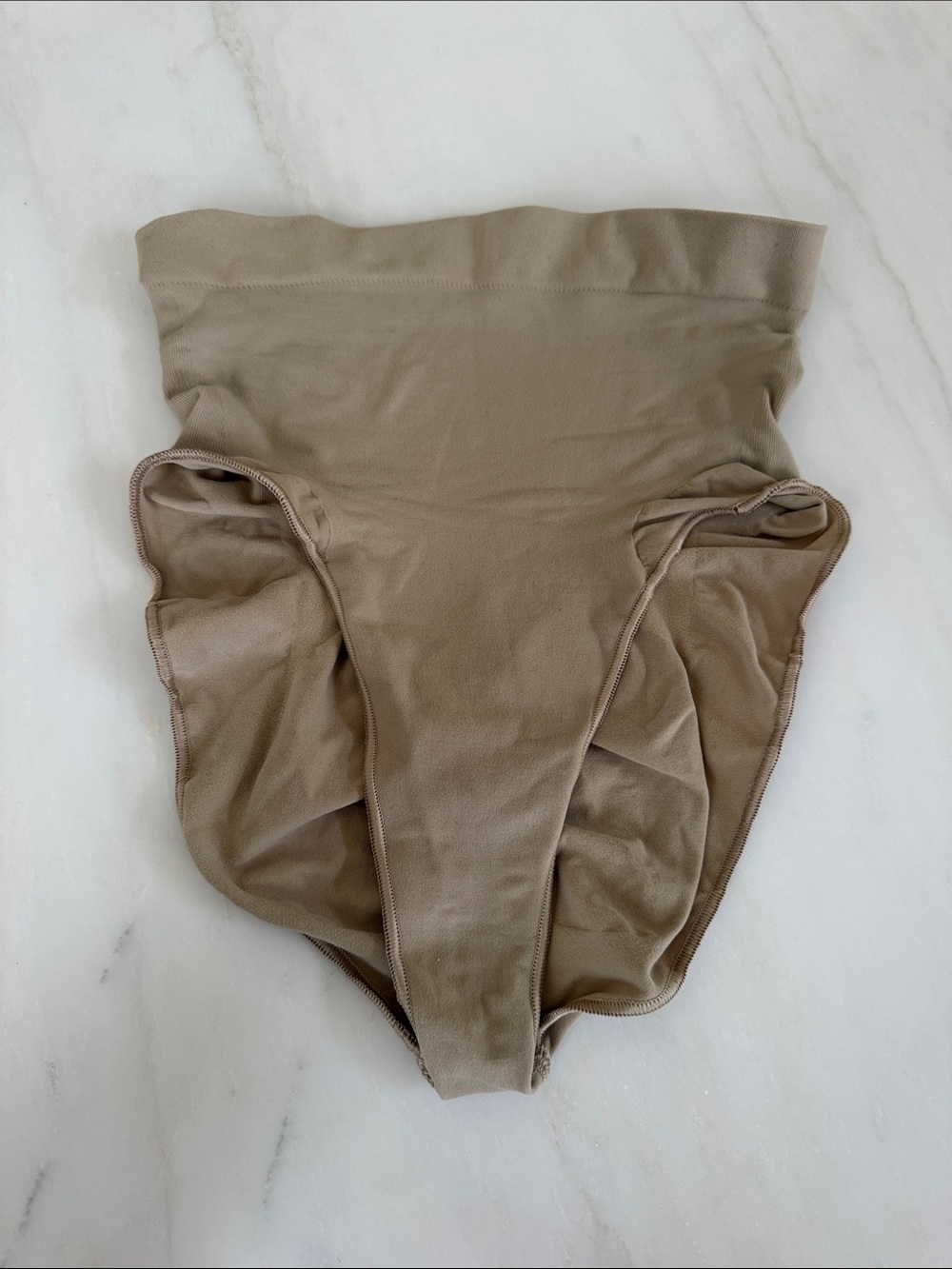 SKIMS High-Waist Shapewear Briefs in Taupe